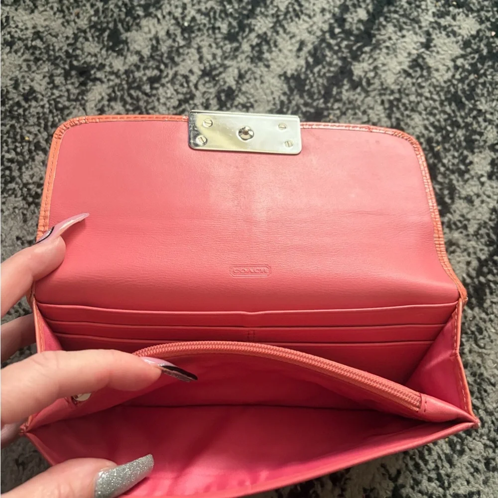 Coach Coral Patent Leather Wallet - Picture 12 of 12